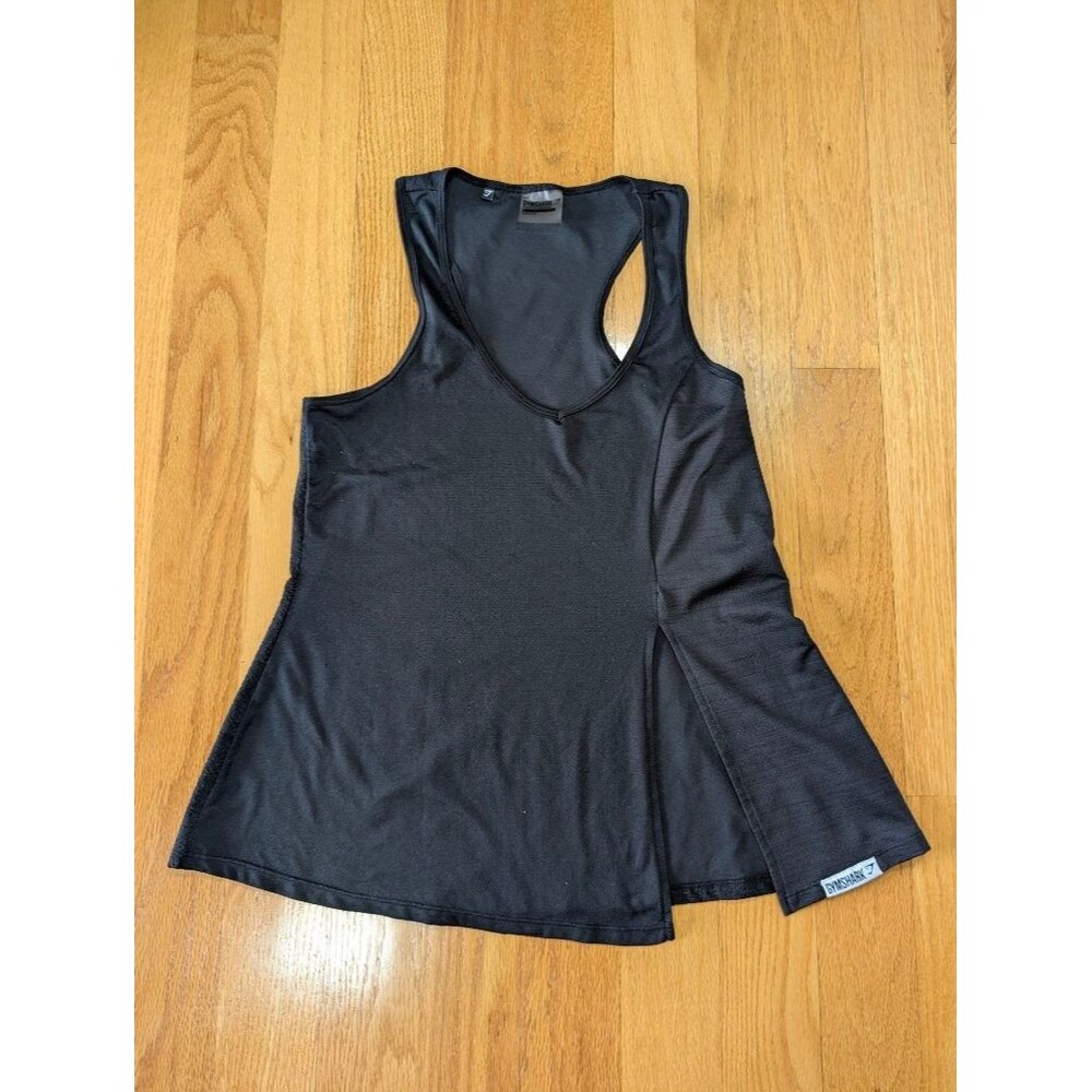 Gymshark Women's Black Racerback Tank Top Size L Athletic Workout Gym Activewear